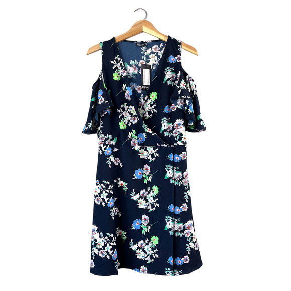 Nasty Gal Dresses & Skirts - NWT Women's Cold Shoulder Black Floral Nasty Gal Dress 12